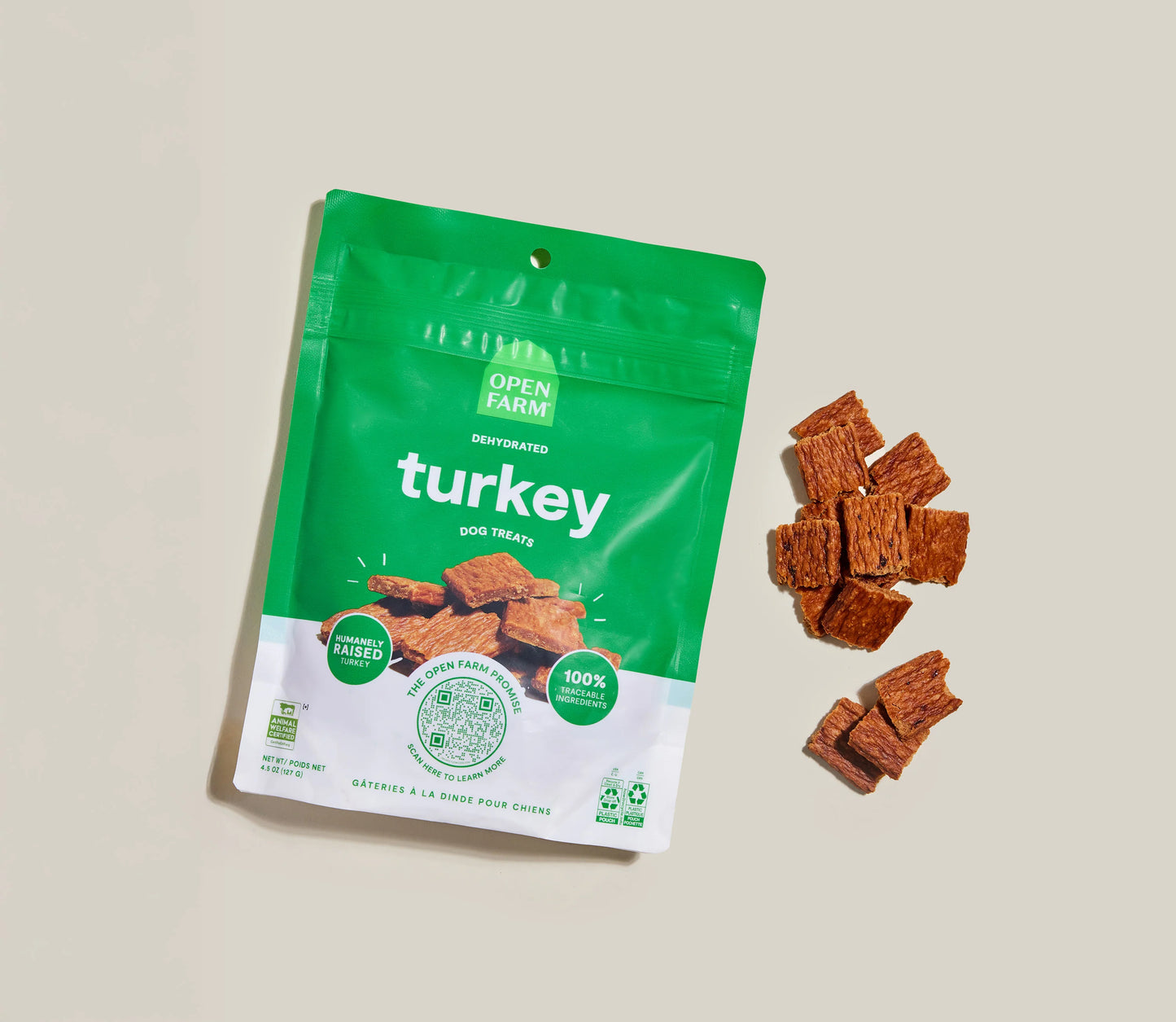 Open Farm Dehydrated Turkey Dog Treat