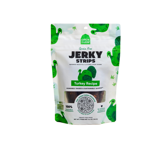 Open Farm Grain Free Turkey Jerky Strips For Dogs