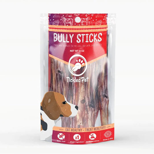 Tickled Pet Natural Bully Stick 6 in. Dog Chews