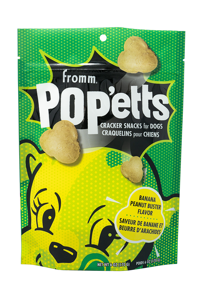 Fromm Pop'etts Banana Peanut Buster Flavor Dog Treats