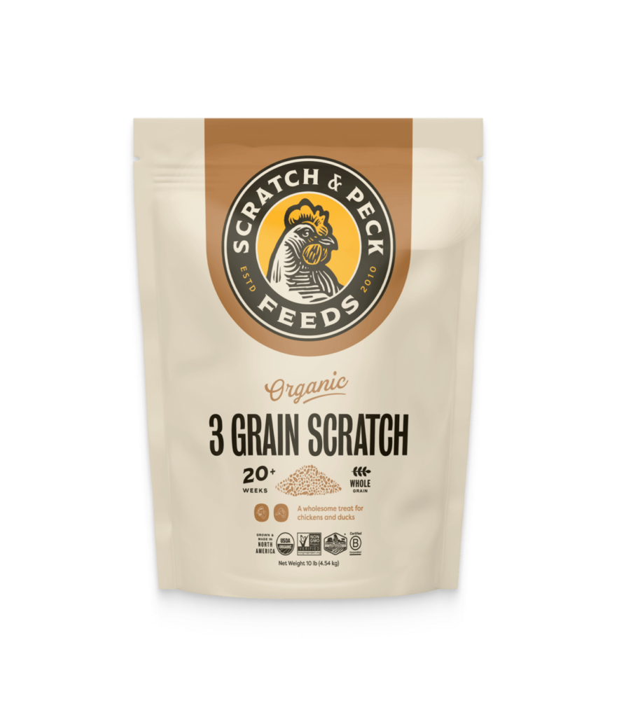 Scratch & Peck Organic 3-Grain Scratch For Chicken and Ducks