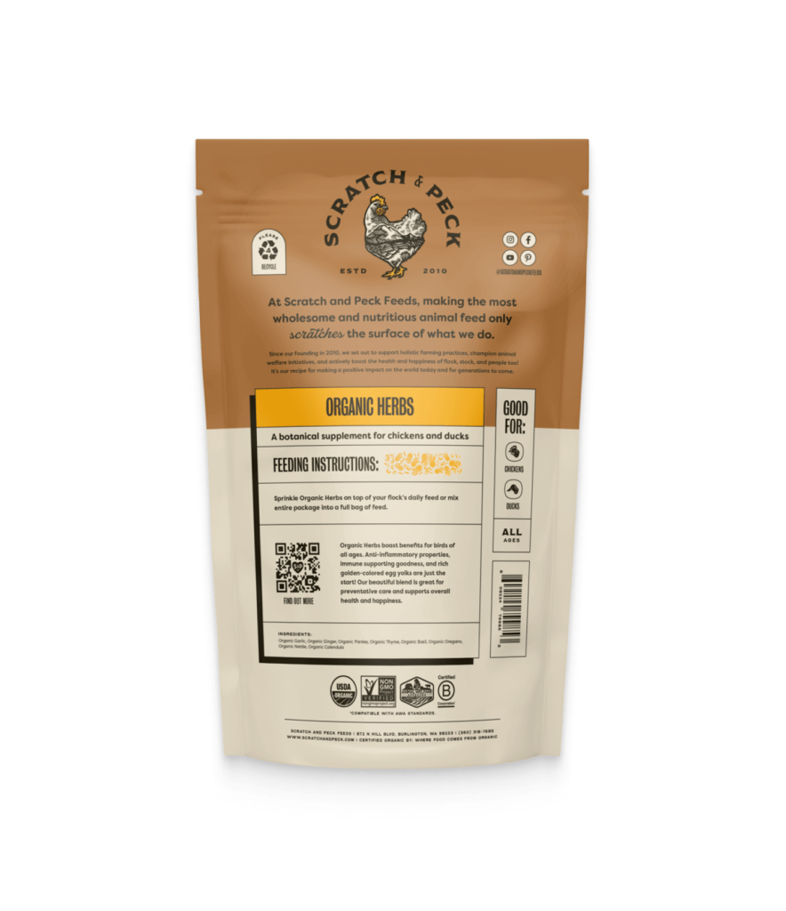 Scratch and Peck Organic Herbs