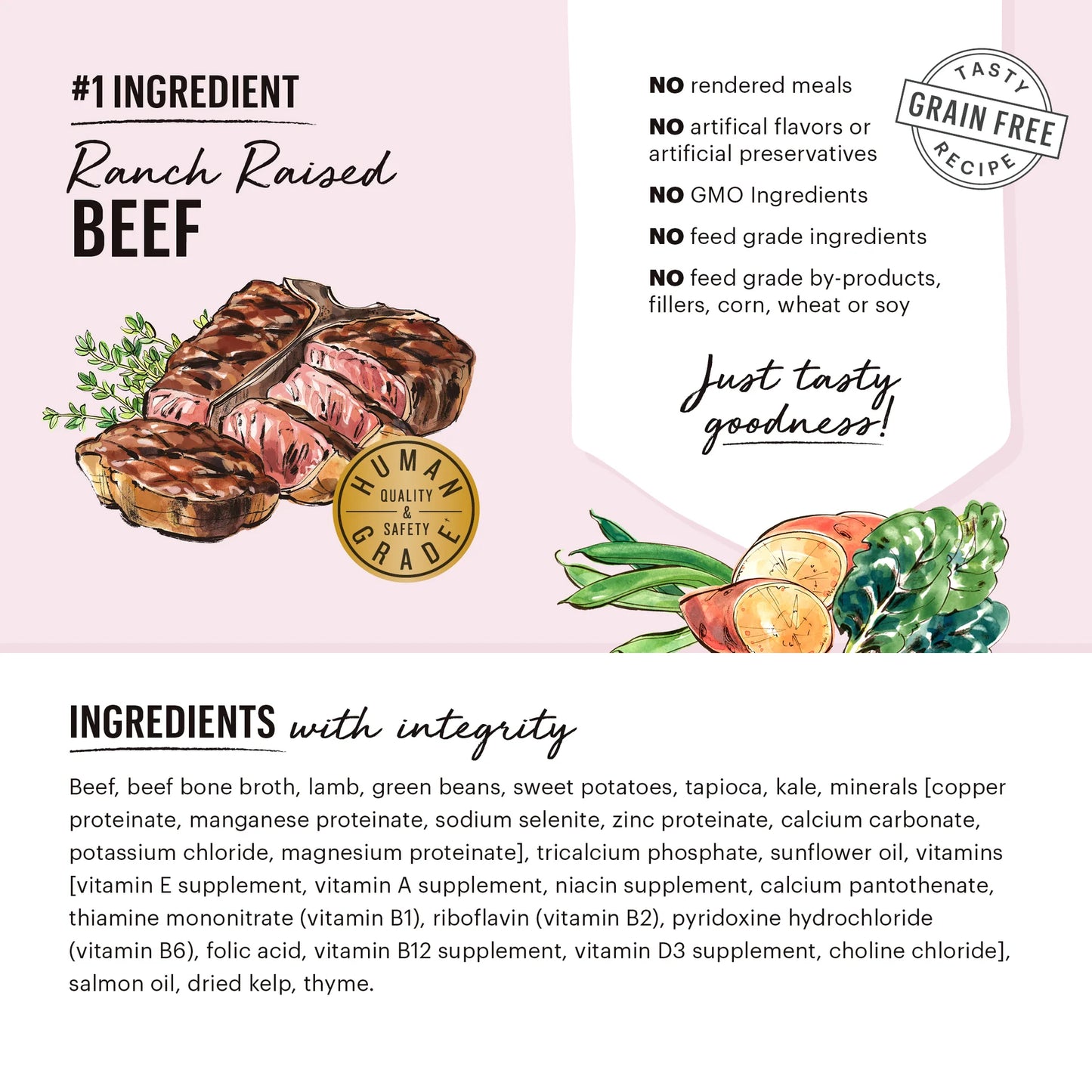 The Honest Kitchen One Pot Stew Braised Beef & Lamb Stew with Green Beans & Sweet Potatoes for Dogs
