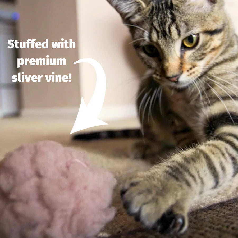 HuggleHounds HuggleFleece FlufferFleece Flufferific Balls For Cats