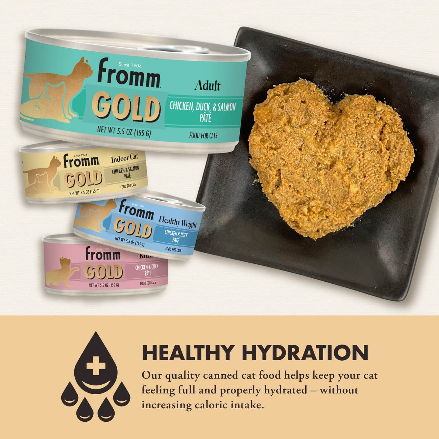 Fromm Gold Adult Chicken, Duck, & Salmon Pate for Cats