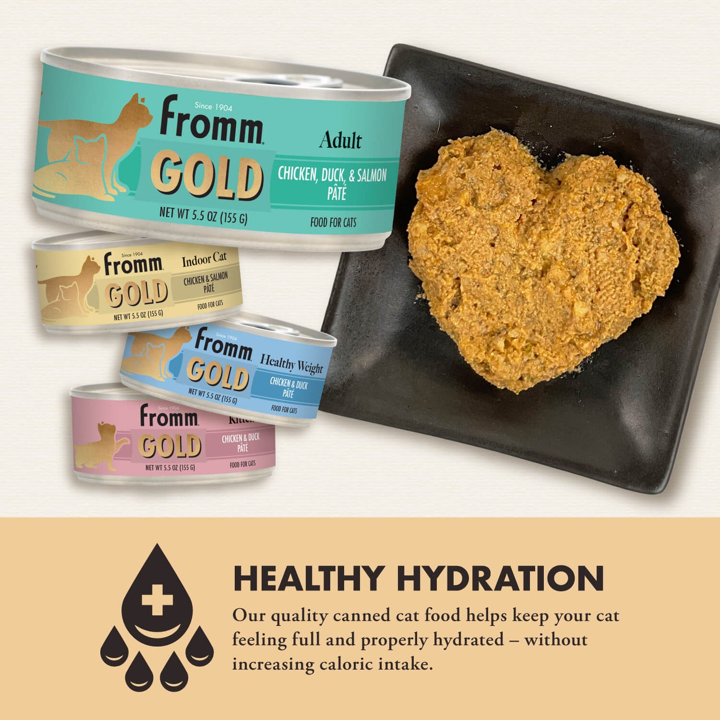 Fromm Gold Adult Chicken, Duck, & Salmon Pate Canned Cat Food