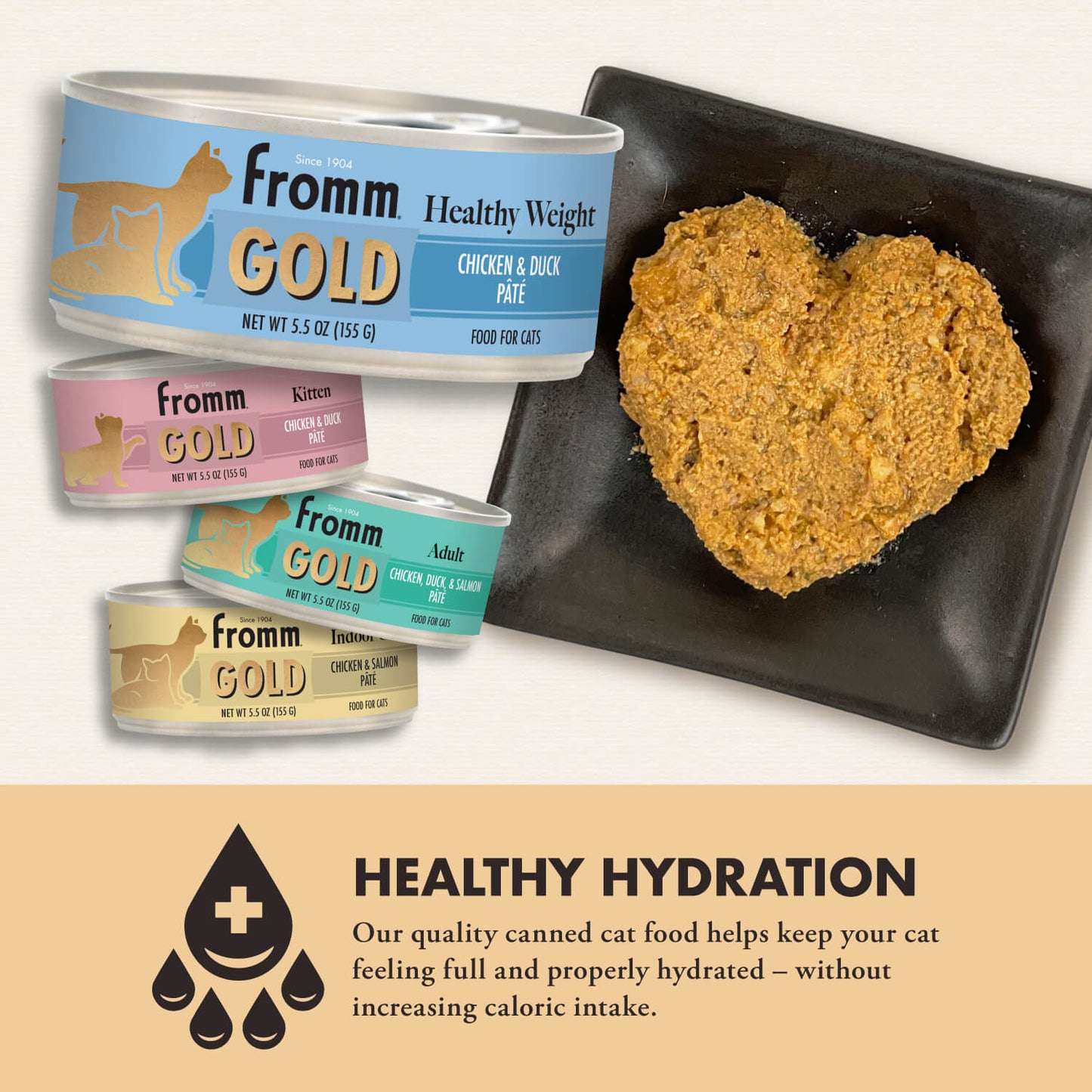 Fromm Gold Healthy Weight Adult Chicken & Duck Pate Canned Cat Food