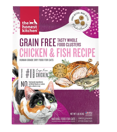 The Honest Kitchen Grain-Free Chicken & Whitefish Whole Food Clusters for Cats
