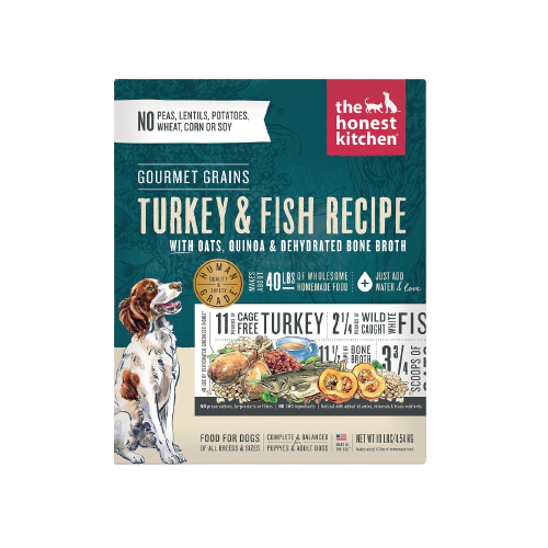The Honest Kitchen Gourmet Grains Turkey & White Fish Recipe Dehydrated Dog Food
