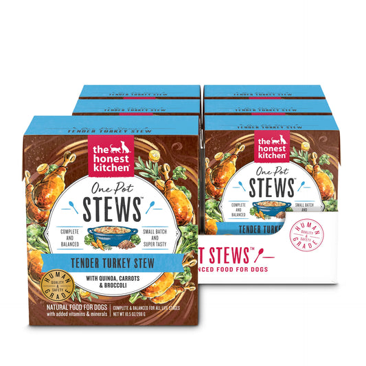 The Honest Kitchen One Pot Stew Tender Turkey Stew with Quinoa, Carrots & Broccoli for Dogs