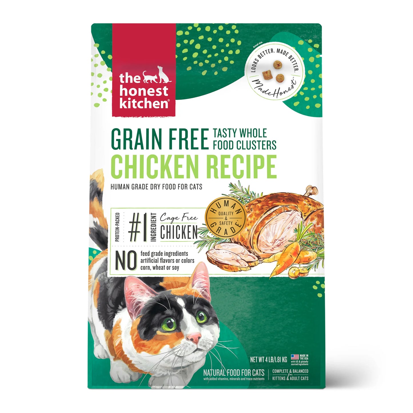 The Honest Kitchen Grain-Free Chicken Whole Food Clusters for Cats