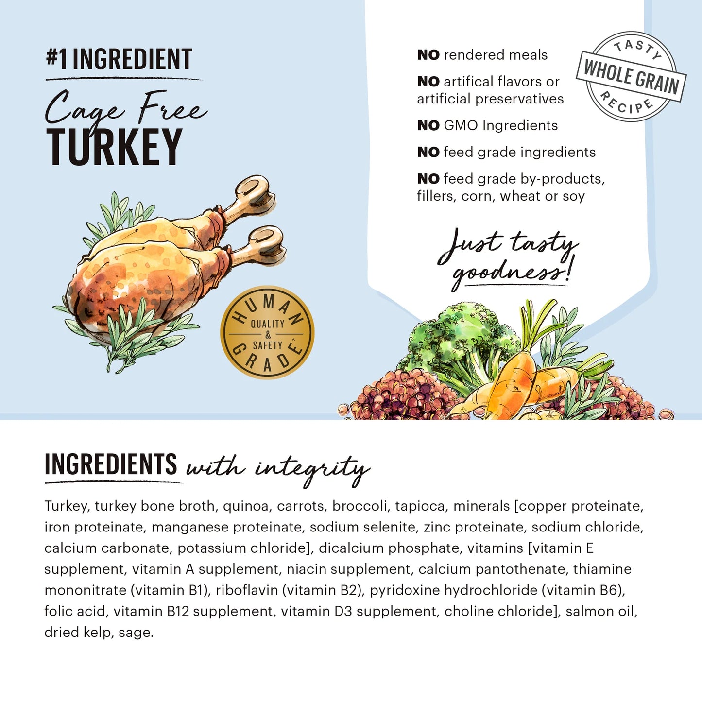 The Honest Kitchen One Pot Stew Tender Turkey Stew with Quinoa, Carrots & Broccoli for Dogs