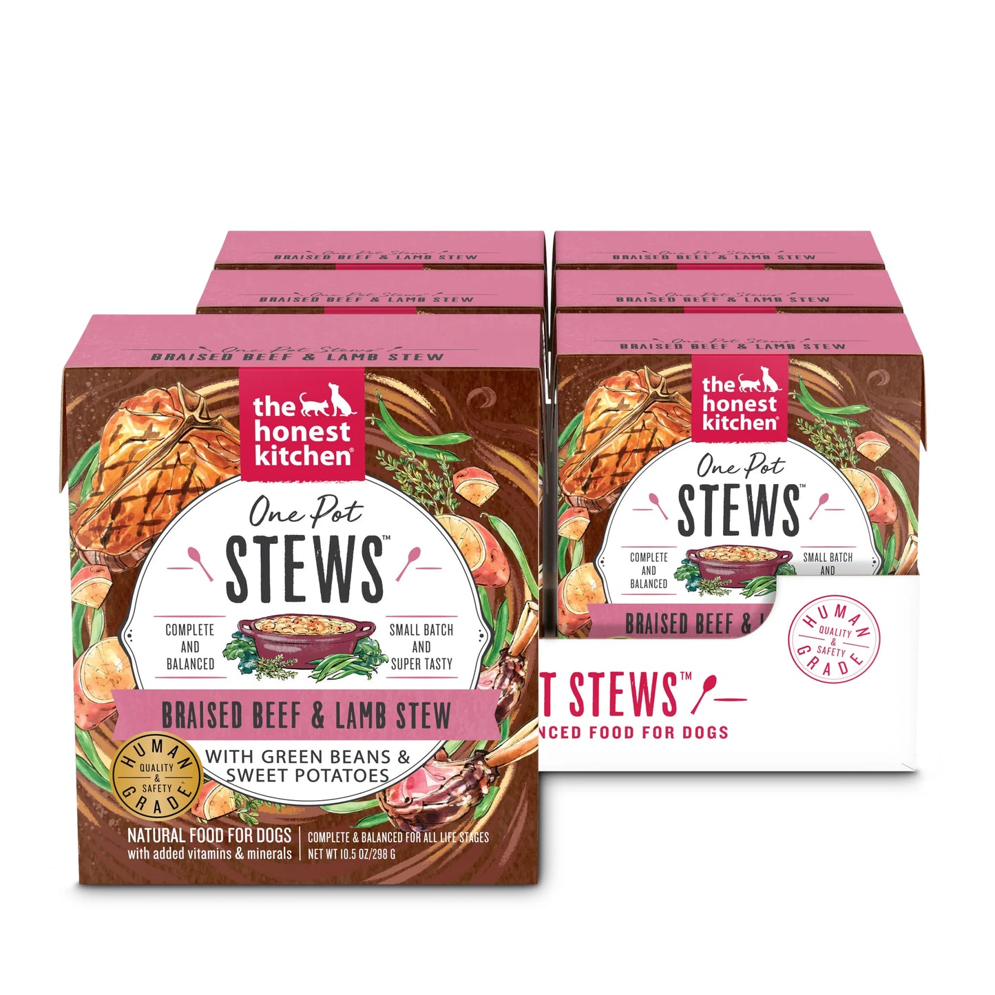 The Honest Kitchen One Pot Stew Braised Beef & Lamb Stew with Green Beans & Sweet Potatoes for Dogs
