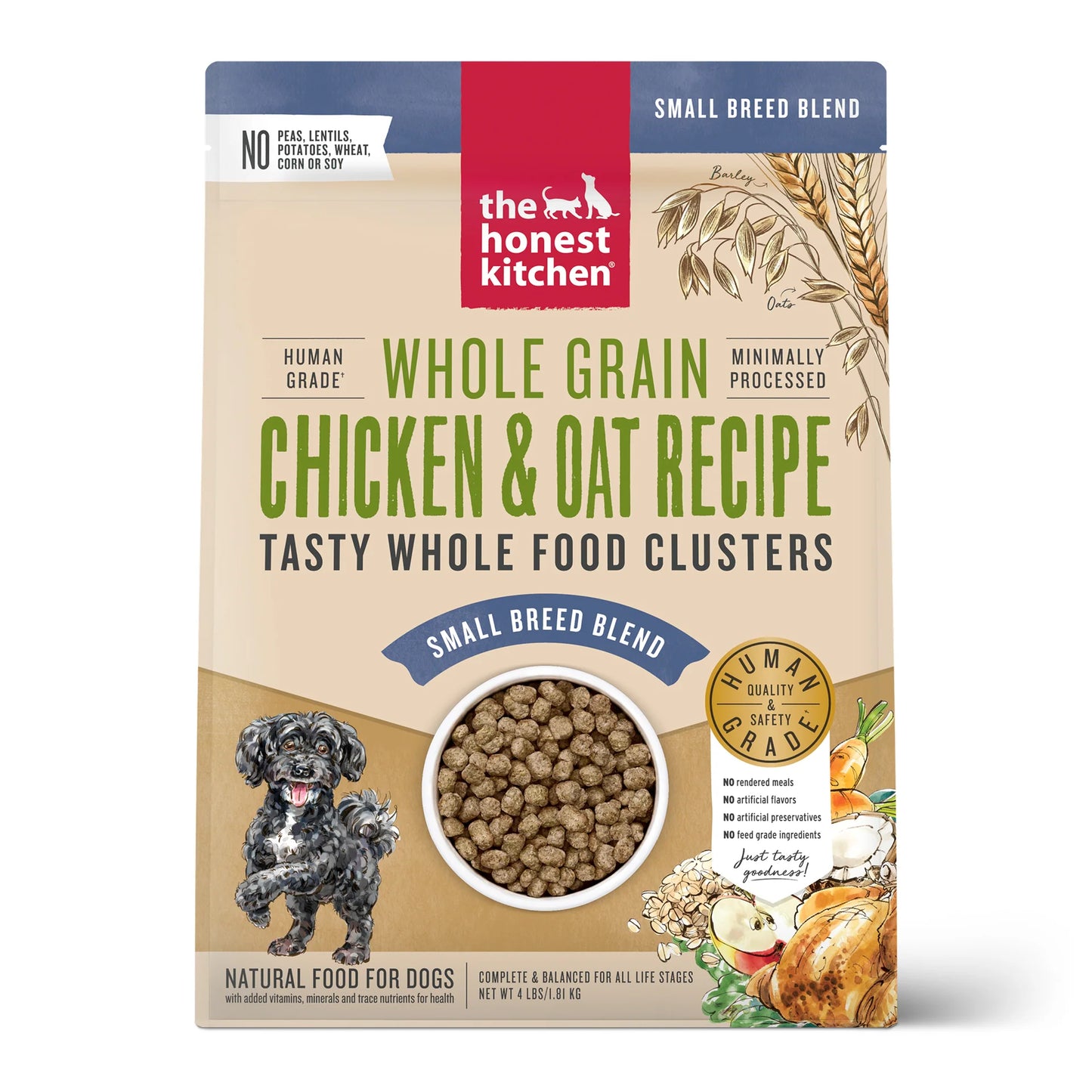 The Honest Kitchen Whole Grain Chicken Recipe Whole Food Clusters Small Breed Dog Food