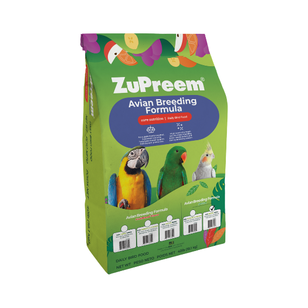 ZuPreem AvianBreeder Natural for Parrots & Conures (Medium to Large Birds)