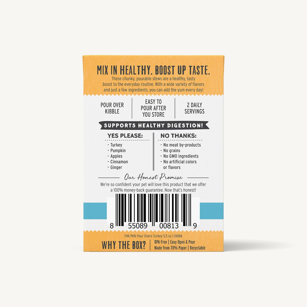 The Honest Kitchen Pumpkin Pour Overs Turkey