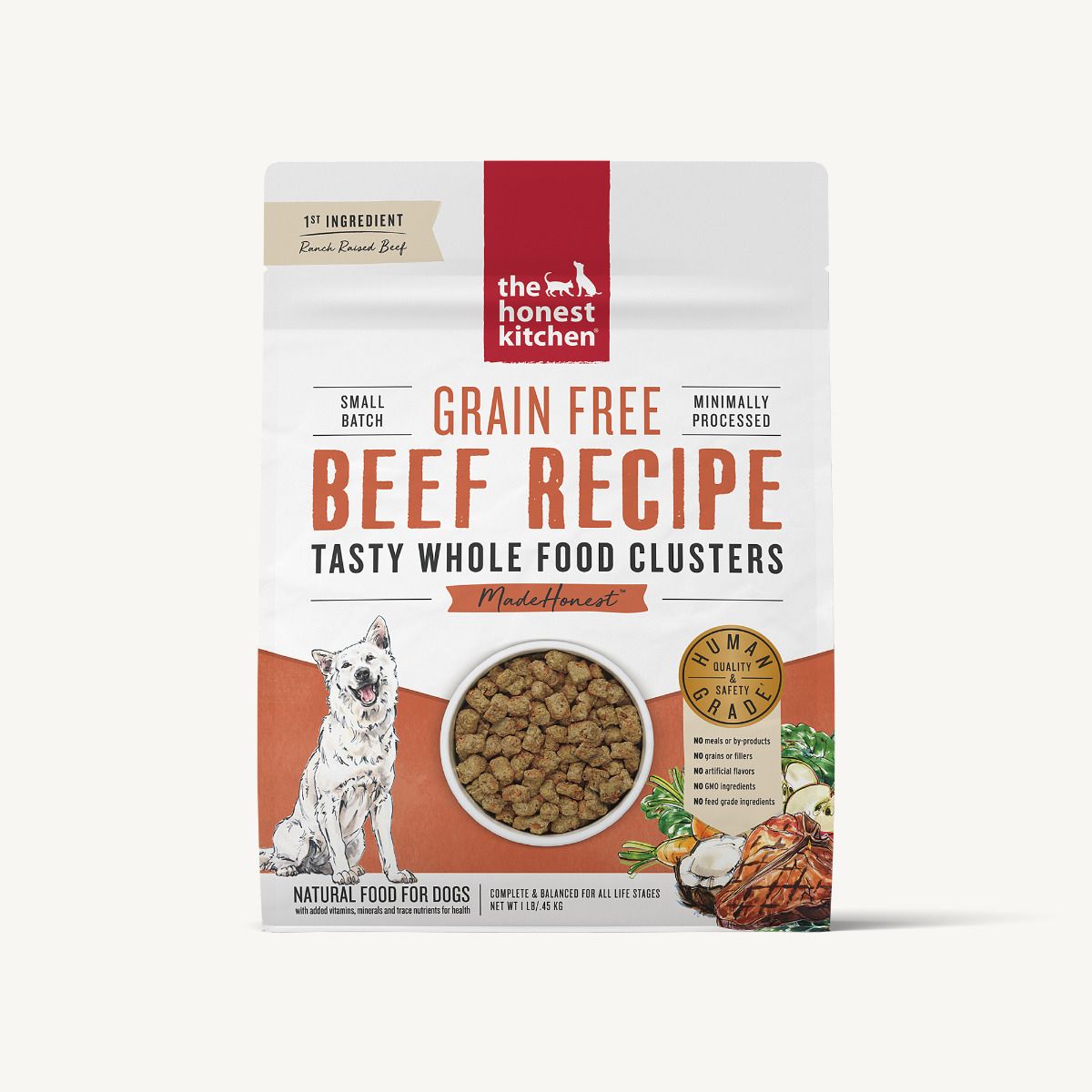 The Honest Kitchen Grain Free Beef Whole Food Clusters for Dogs