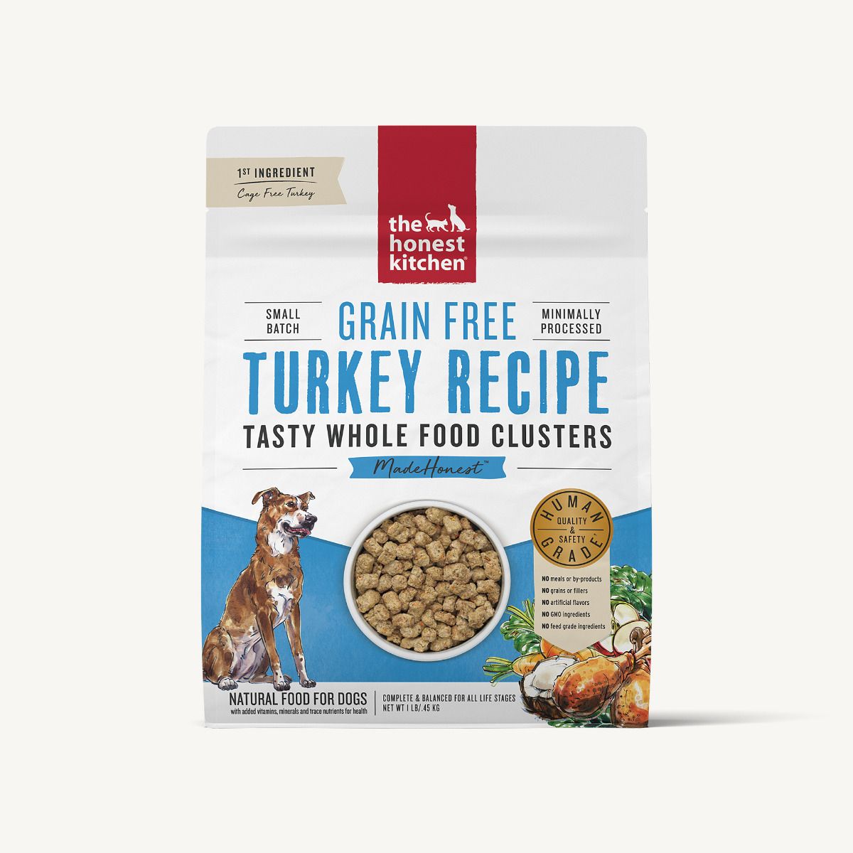 The Honest Kitchen Grain Free Turkey Whole Food Clusters for Dogs