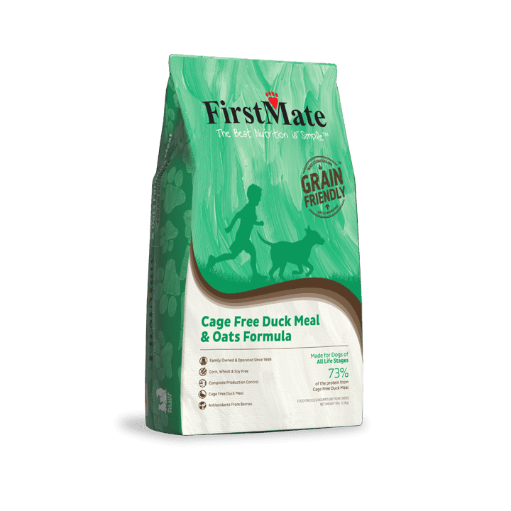FirstMate Grain Friendly Cage-Free Duck & Oats Formula Dog Food
