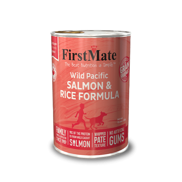 FirstMate Grain Friendly Wild Pacific Salmon & Rice Formula Canned Food for Dogs