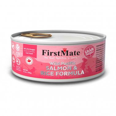 FirstMate Grain Friendly Wild Pacific Salmon & Rice Formula Canned Food for Cats