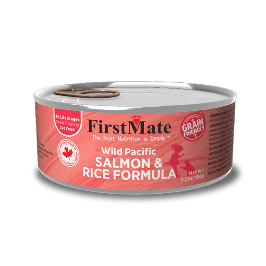 FirstMate Grain Friendly Wild Pacific Salmon & Rice Formula Canned Food for Cats