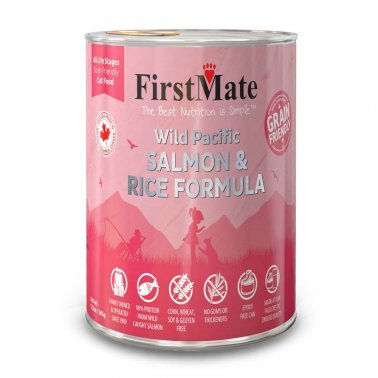 FirstMate Grain Friendly Wild Pacific Salmon & Rice Formula Canned Cat Food