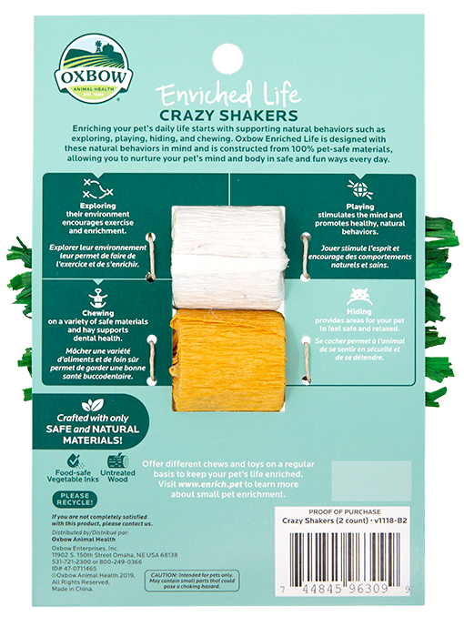 Oxbow Animal Health Enriched Life Crazy Shakers