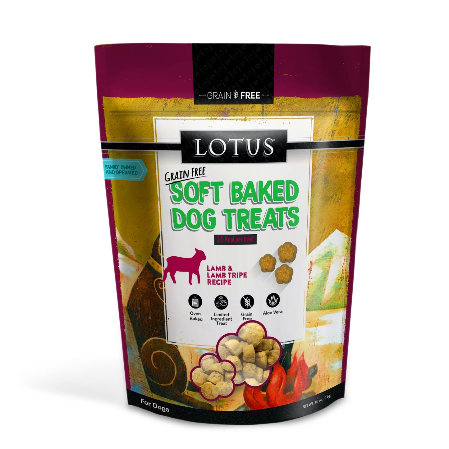 Lotus Grain Free Lamb Recipe Soft Baked Dog Treats