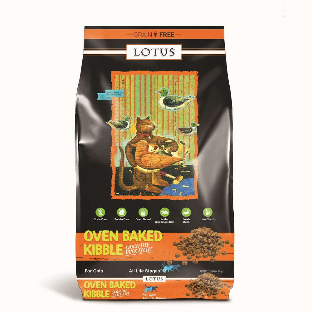 Lotus Oven Baked Grain Free Duck Recipe Cat Kibble