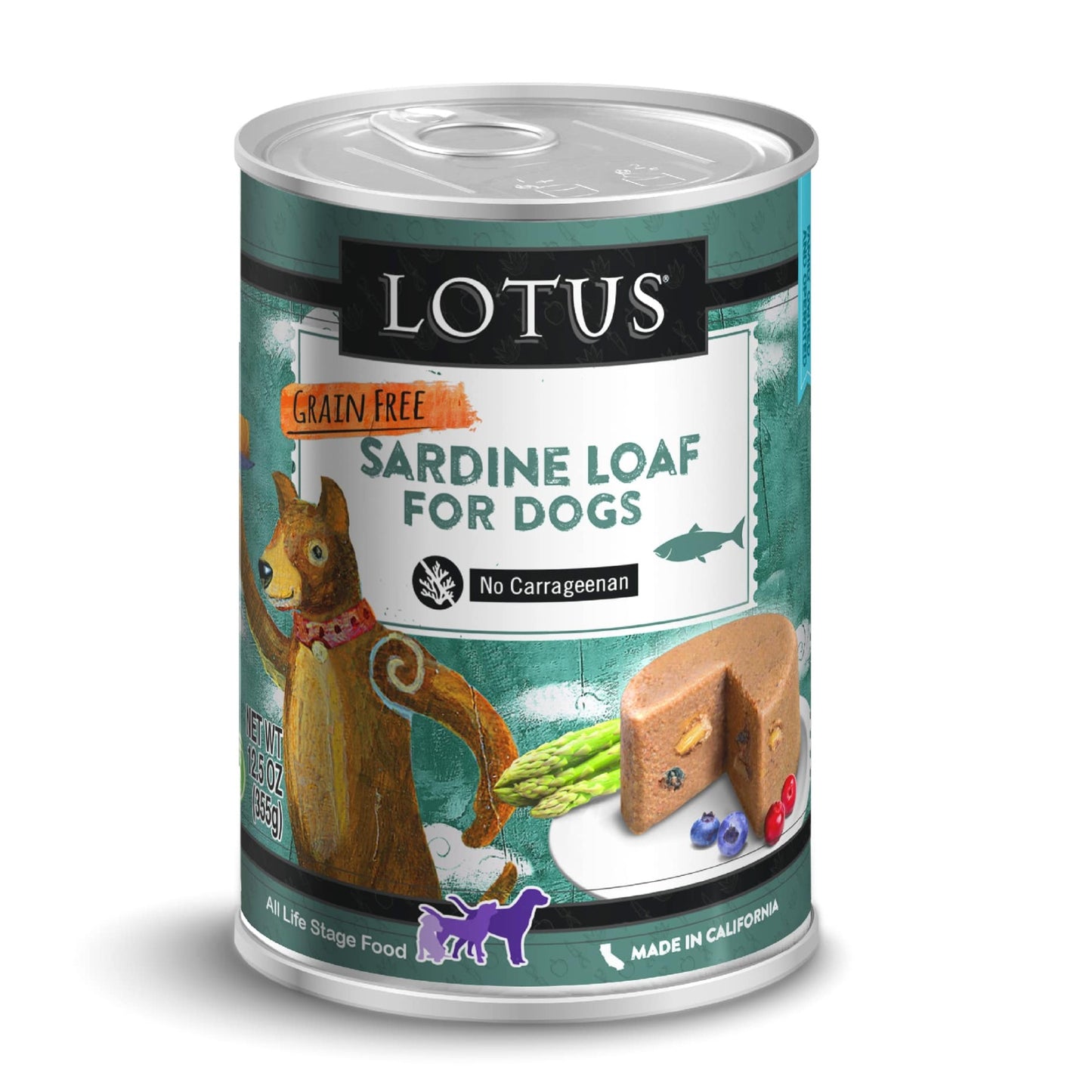 Lotus Dog Grain-Free Sardine Loaf for Dogs