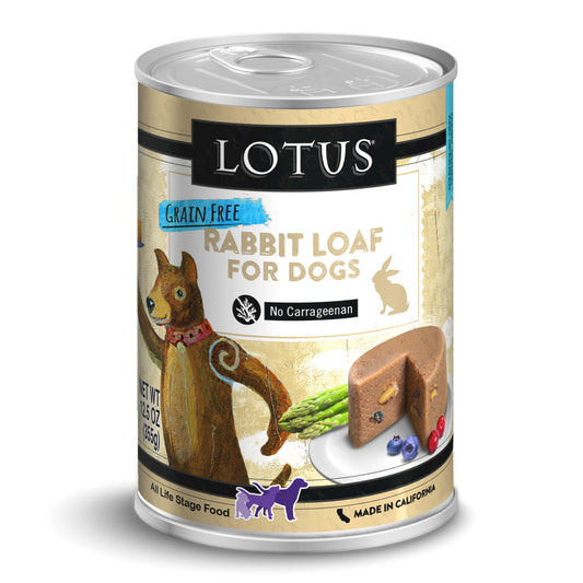 Lotus Dog Grain-Free Rabbit Loaf for Dogs