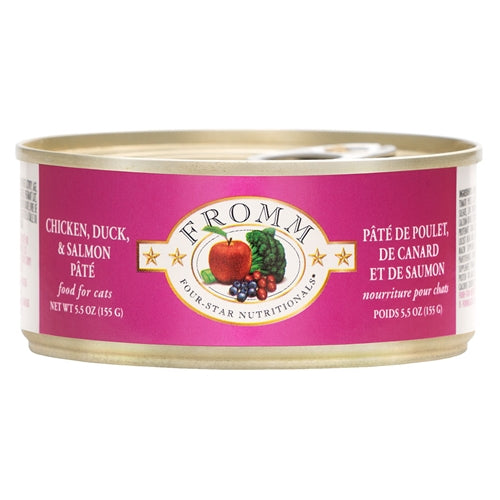 Fromm Four-Star Nutritionals Chicken, Duck, & Salmon Paté Food for Cats