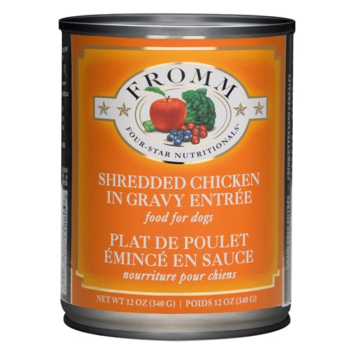 Fromm Four-Star Shredded Chicken in Gravy Entrée Food for Dogs
