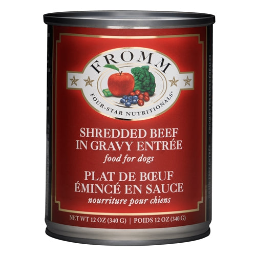 Fromm Four-Star Shredded Beef in Gravy Entrée Food for Dogs