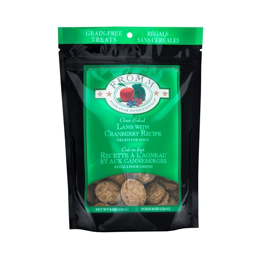 Fromm Four-Star Nutritionals Oven-Baked Lamb with Cranberry Recipe Treats for Dogs