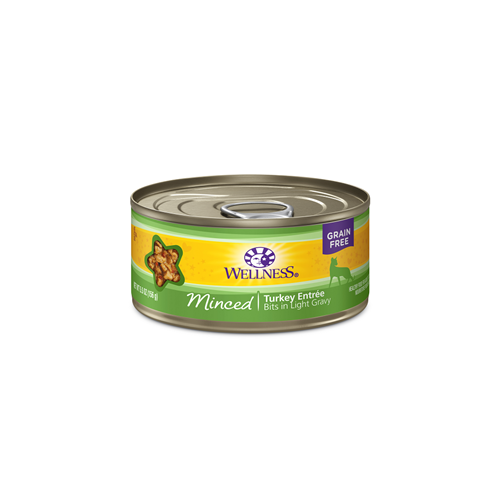 Wellness Grain Free Minced Turkey Entree Canned Cat food