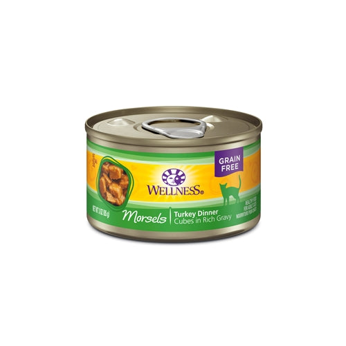 Wellness Grain Free Morsels Turkey Entree Canned Cat Food