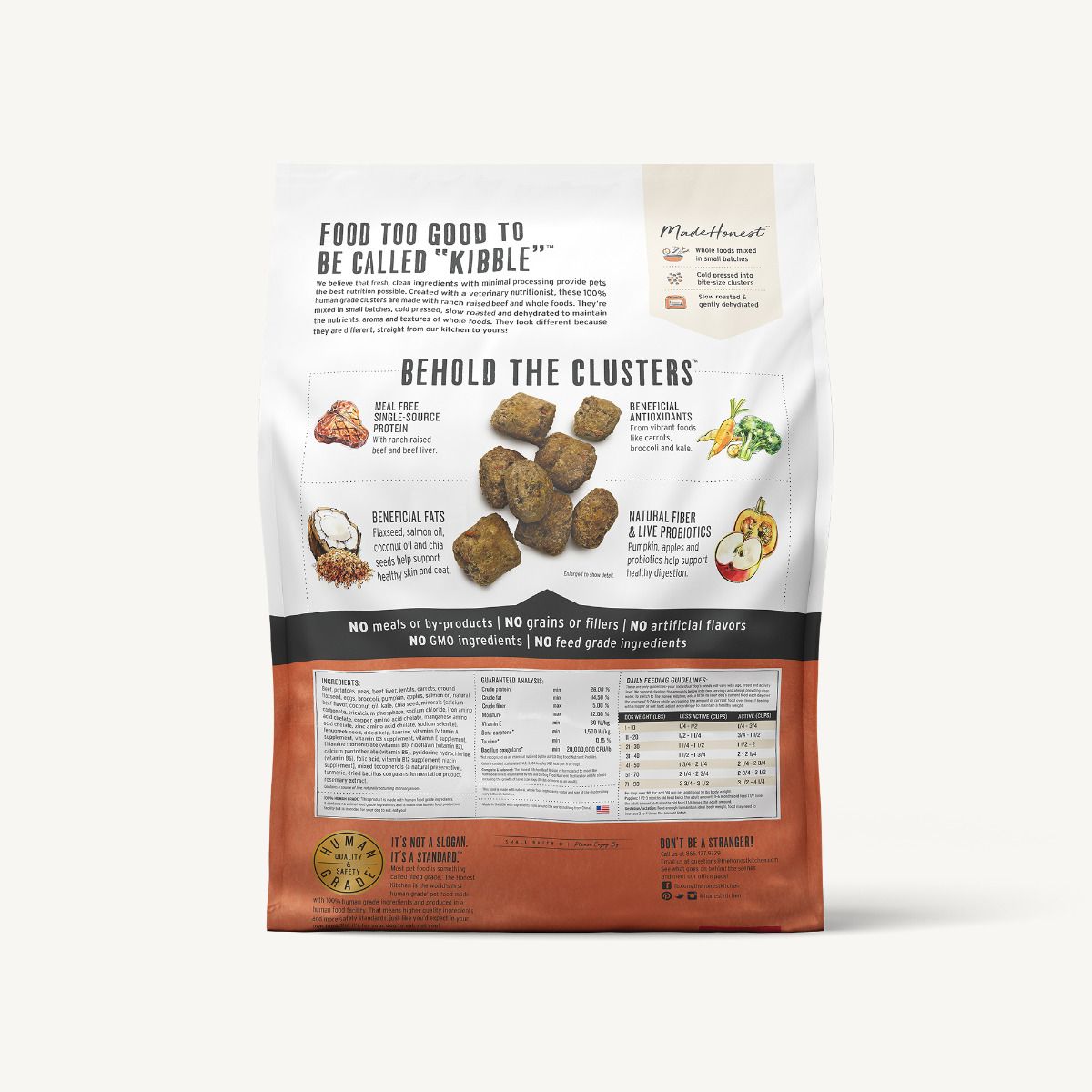 The Honest Kitchen Grain Free Beef Whole Food Clusters for Dogs