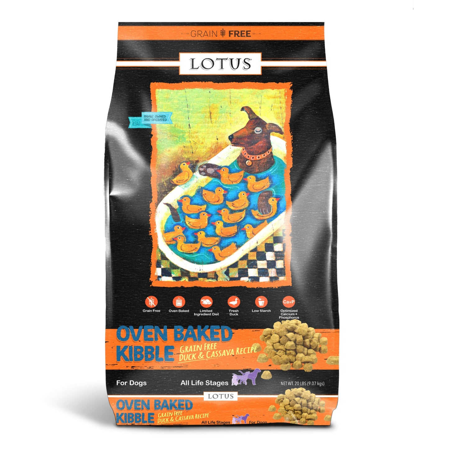 Lotus Oven Baked Grain Free Duck Recipe Dog Kibble