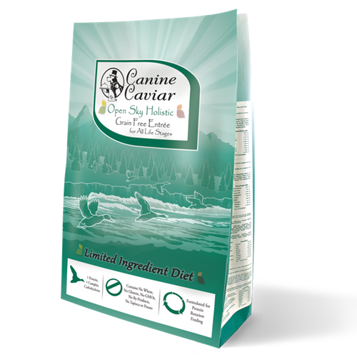Canine Caviar Open Sky Grain-Free Duck and Chickpea Dry Dog Food