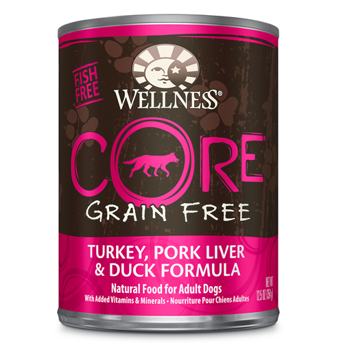 Wellness CORE Canned Turkey, Pork Liver and Duck Dog Formula