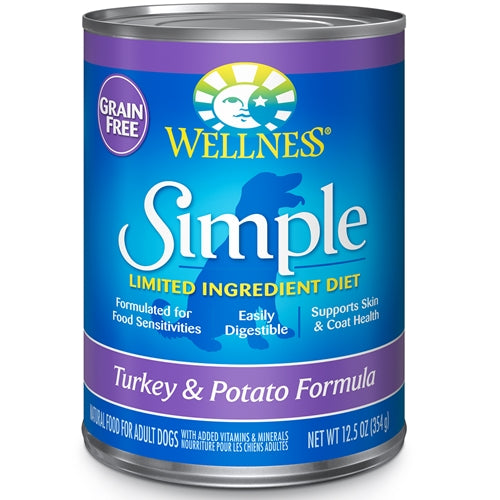 Wellness Simple Limited Ingredient Diet Turkey and Potato Canned Dog Formula