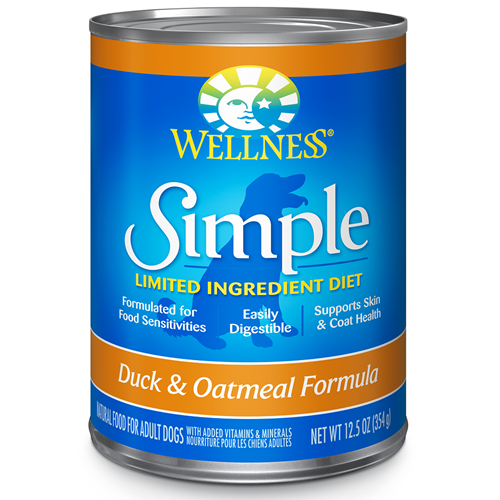 Wellness Simple Limited Ingredient Diet Duck and Oatmeal Canned Dog Formula
