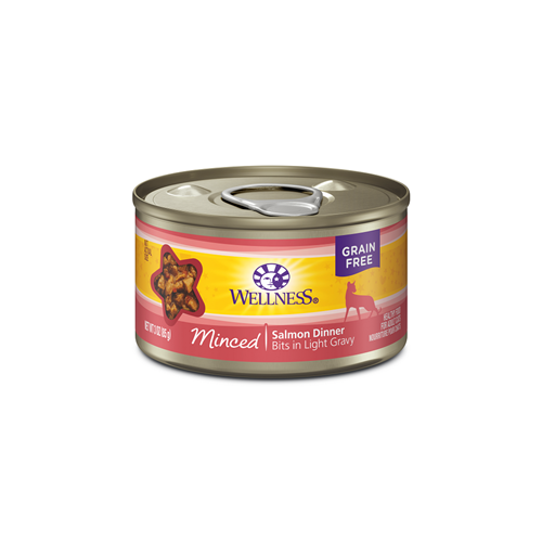 Wellness Grain Free Minced Salmon Dinner Canned Cat Food