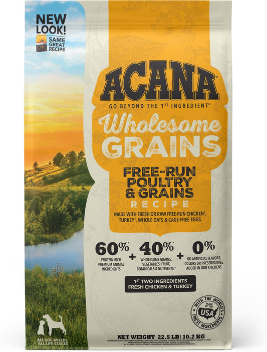 ACANA Wholesome Grains Free-Run Poultry Dry Dog Food