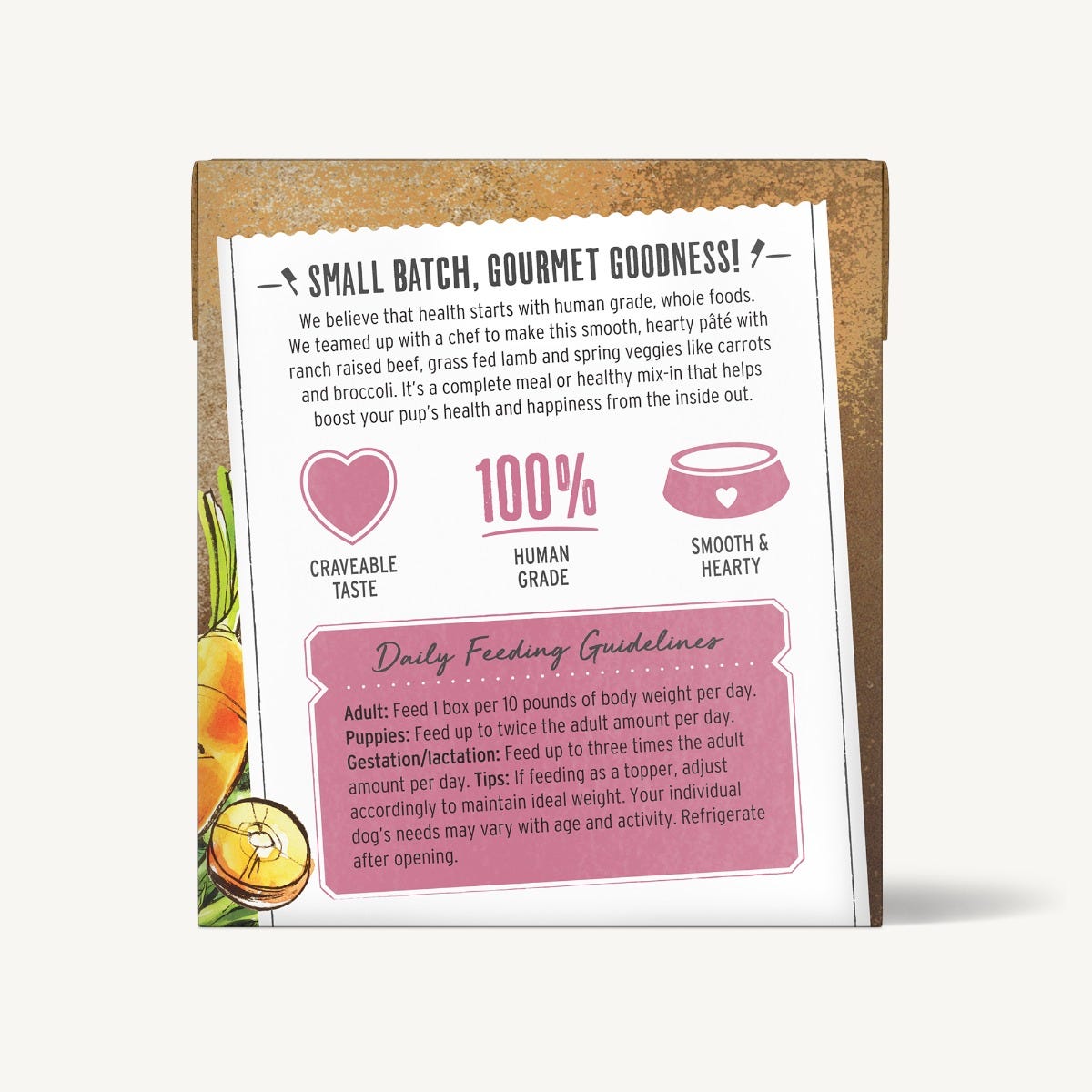The Honest Kitchen Butcher Block Beef, Lamb & Spring Veggies Pate for Dogs