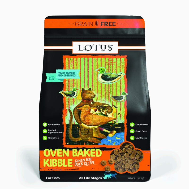 Lotus Oven Baked Grain Free Duck Recipe Cat Kibble