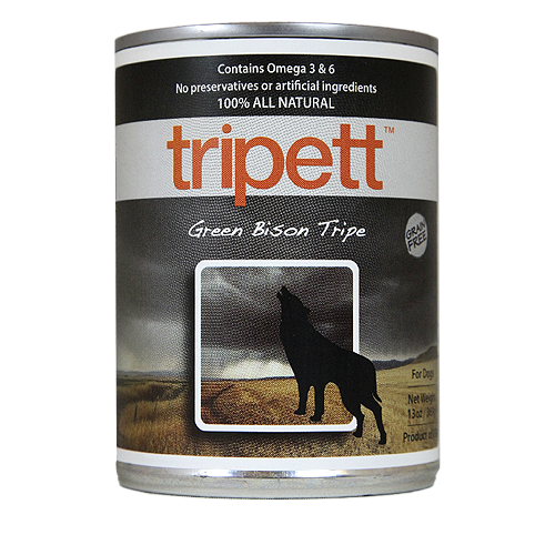 Tripett Green Bison Tripe Canned Dog Food