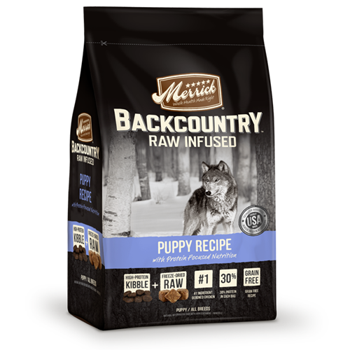 Merrick Grain Free Backcountry Raw Infused Puppy Recipe Dog Food